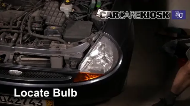 1997 Ford Ka Silver 1.3L 4 Cyl. Éclairage Feux de route (remplacer l'ampoule)